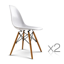 Load image into Gallery viewer, Ashley Rose Set of 2 Retro Beech Wood Dining Chair - White - Ashley Rose