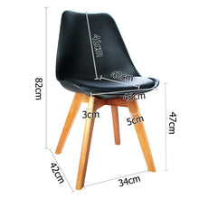 Load image into Gallery viewer, Ashley Rose Set of 4 Padded Dining Chair - Black - Ashley Rose