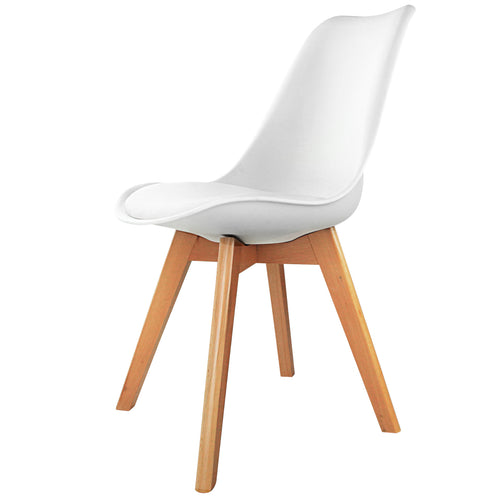 Ashley Rose Set of 2 Padded Dining Chair - White - Ashley Rose