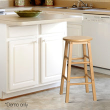 Load image into Gallery viewer, Ashley Rose Set of 2 Beech Wood Backless Bar Stools - Natural - Ashley Rose