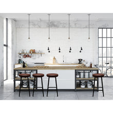 Load image into Gallery viewer, Ashley Rose 2 x Vintage Kitchen Bar Stools Industrial Leather Brown Bar Stool Retro - Ashley Rose