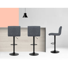 Load image into Gallery viewer, Ashley Rose 2x Kitchen Bar Stools Swivel Vintage Bar Stool Leather Gas Lift Chairs - Ashley Rose