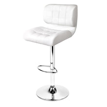 Load image into Gallery viewer, Ashley Rose Set of 2 PU Leather Gas Lift Bar Stools - White - Ashley Rose