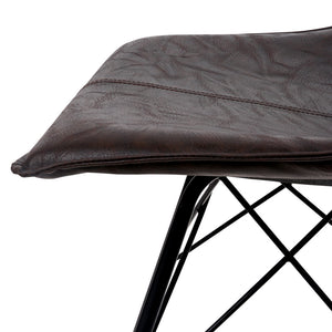 Ashley Rose Set of 2 PU Leather Dining Chair - Walnut - Ashley Rose