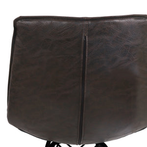 Ashley Rose Set of 2 PU Leather Dining Chair - Walnut - Ashley Rose