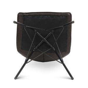 Ashley Rose Set of 2 PU Leather Dining Chair - Walnut - Ashley Rose
