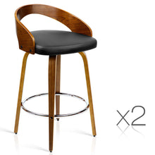 Load image into Gallery viewer, Ashley Rose Set of 2 Wooden Bar Stools - Black - Ashley Rose