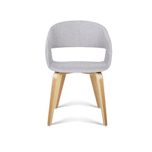 Load image into Gallery viewer, Ashley Rose Set of 2 Timber Wood and Fabric Dining Chairs - Light Grey - Ashley Rose