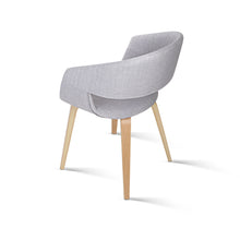 Load image into Gallery viewer, Ashley Rose Set of 2 Timber Wood and Fabric Dining Chairs - Light Grey - Ashley Rose