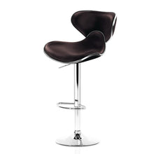 Load image into Gallery viewer, Ashley Rose 2x Gas Lift Bar Stools Swivel Chairs Leather Chrome Chocolate - Ashley Rose