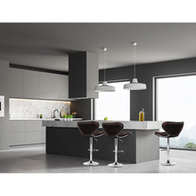 Load image into Gallery viewer, Ashley Rose 2x Gas Lift Bar Stools Swivel Chairs Leather Chrome Chocolate - Ashley Rose