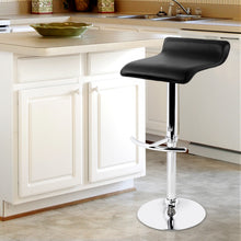 Load image into Gallery viewer, Ashley Rose Set of 2 PU Leather Bar Stools - Black - Ashley Rose