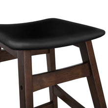 Load image into Gallery viewer, Ashley Rose Set of 2 Wooden and Padded Bar Stools - Black - Ashley Rose