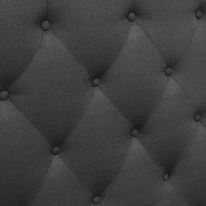 Ashley Rose King Size Upholstered Fabric Headboard - Charcoal - Ashley Rose