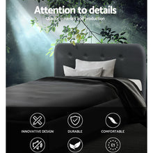 Load image into Gallery viewer, Ashley Rose King Single Size Bed Frame Base Mattress Fabric Wooden Charcoal - Ashley Rose