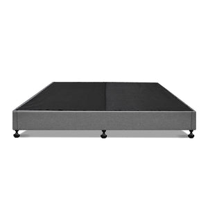 Ashley Rose King Size Fabric and Wood Bed Frame - Grey - Ashley Rose