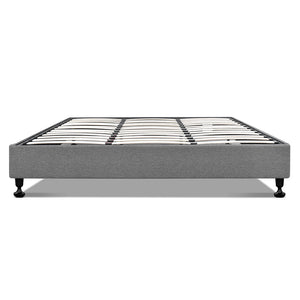 Ashley Rose King Size Fabric and Wood Bed Frame - Grey - Ashley Rose