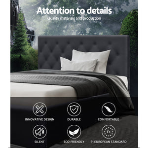 Ashley Rose King Single Size Bed Base Frame Mattress Platform Fabric Wooden Charcoal - Ashley Rose
