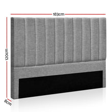 Load image into Gallery viewer, Ashley Rose KING Size Bed Head SALA Headboard for Base Frame Linen Upholstered - Ashley Rose