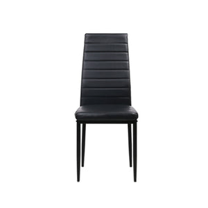 Ashley Rose Astra 5-Piece Dining Table and Chairs Sets - Black - Ashley Rose