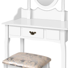 Load image into Gallery viewer, Ashley Rose Single Drawer Dressing Table with Mirror - White - Ashley Rose
