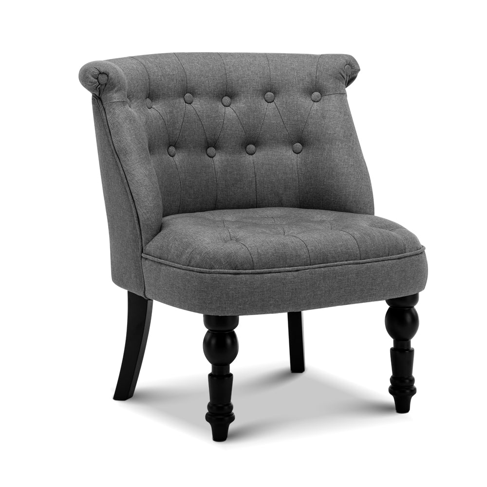 Ashley Rose Lorraine Armchair - Grey - Ashley Rose