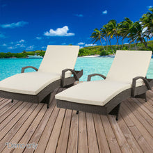 Load image into Gallery viewer, Ashley Rose Outdoor Sun Lounge Chair with Cushion- Grey - Ashley Rose