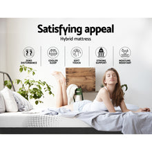 Load image into Gallery viewer, Ashley Rose Bedding Queen Size Hybrid Mattress Cool Gel Bamboo Charcoal Memory Foam Pocket Spring - Ashley Rose