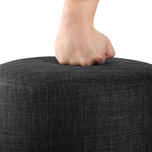 Load image into Gallery viewer, Ashley Rose Ottoman Footstool Foot Rest Stool Fabric Charcoal - Ashley Rose