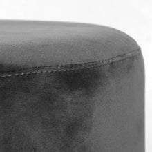 Load image into Gallery viewer, Ashley Rose Round Velvet Ottoman - Grey - Ashley Rose