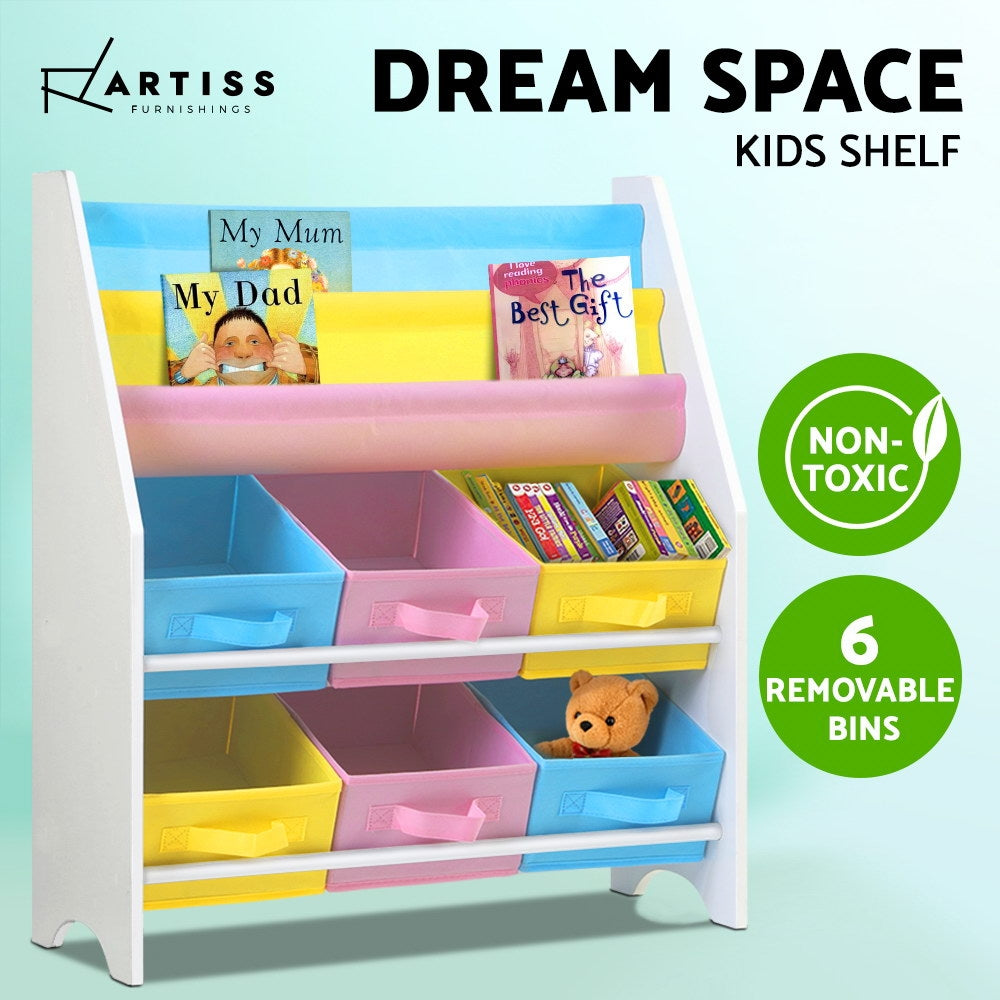 Ashley Rose Kids Bookshelf Toy Storage Organizer Bookcase 2 Tiers Ashley Rose Kids Bookshelf Toy Storage Organizer Bookcase 2 Tiers