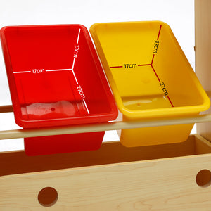 Ashley Rose Kids Bookshelf Toy Bin Storage Box Children Organizer Bookcase 3 Tiers 2 Drawers - Ashley Rose