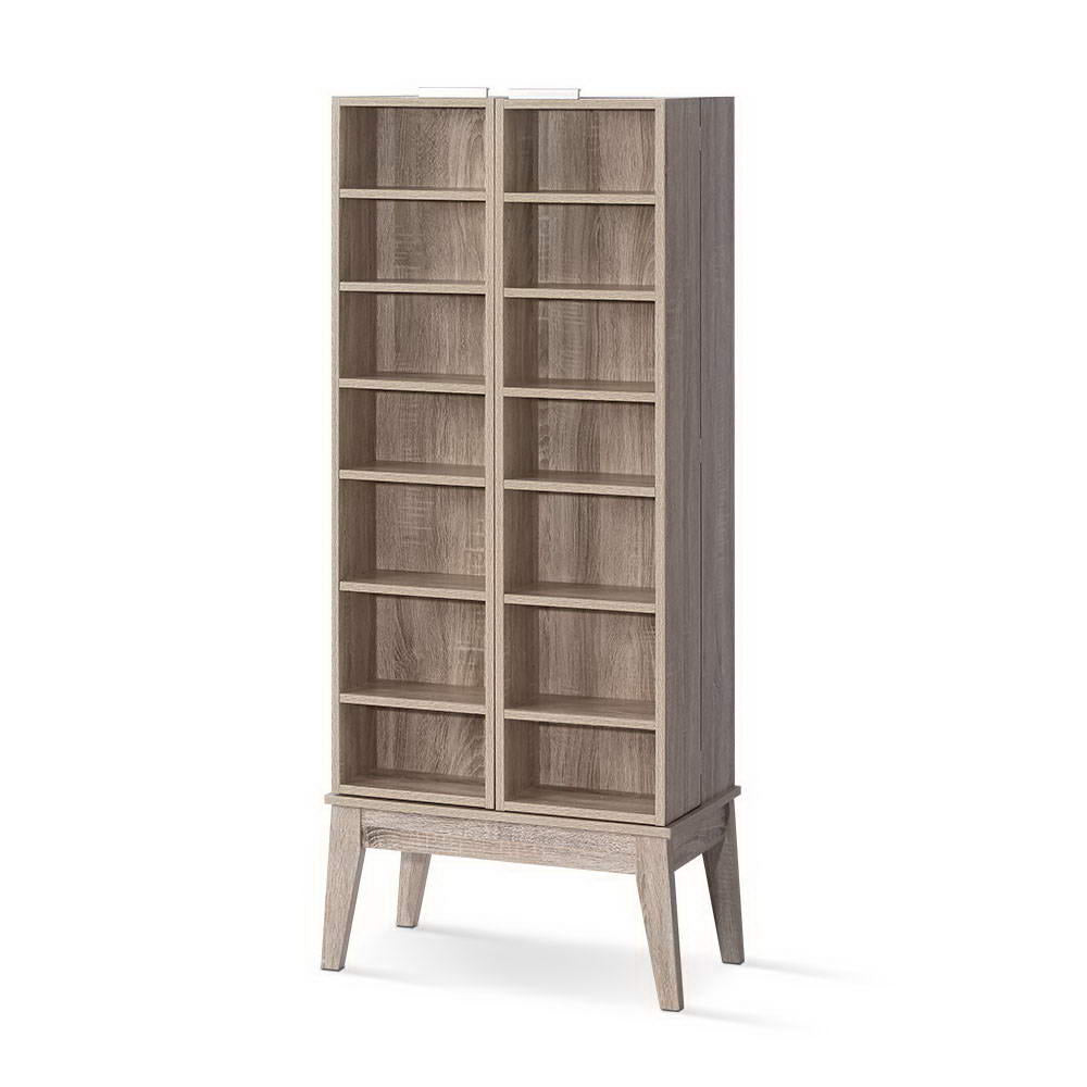 Ashley Rose CD DVD Media Storage Display Shelf Folding Cabinet Bookshe