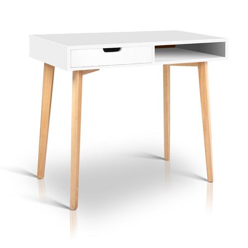 Ashley Rose Wood Computer Desk with Drawers - White - Ashley Rose