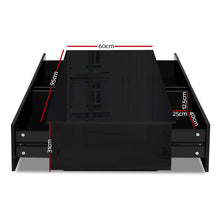 Load image into Gallery viewer, Ashley Rose Modern Coffee Table 4 Storage Drawers High Gloss Living Room Furniture Black - Ashley Rose