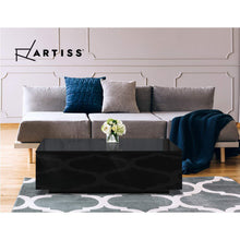 Load image into Gallery viewer, Ashley Rose Modern Coffee Table 4 Storage Drawers High Gloss Living Room Furniture Black - Ashley Rose