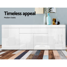 Load image into Gallery viewer, Ashles Rose Buffet Sideboard Cabinet High Gloss Storage 4 Doors Cupboard Hall White - Ashley Rose