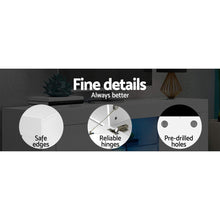 Load image into Gallery viewer, Ashley Rose 145cm RGB LED TV Stand Cabinet Entertainment Unit Gloss Furniture Tempered Glass Shelf White - Ashley Rose