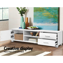 Load image into Gallery viewer, Ashley Rose 120cm TV Stand Entertainment Unit Storage Cabinet Drawers Shelf White - Ashley Rose