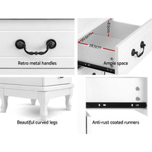 Load image into Gallery viewer, Ashley Rose Bedside Table Storage Lamp Side Nightstand Unit Cabinet Bedroom White - Ashley Rose