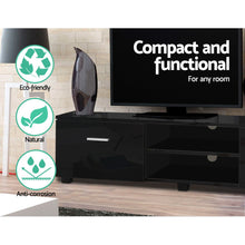Load image into Gallery viewer, Ashley Rose 140cm High Gloss TV Cabinet Stand Entertainment Unit Storage Shelf Black - Ashley Rose