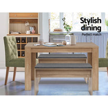 Load image into Gallery viewer, Ashley Rose Wooden Dining Table NATU 120cm 4 Seater Kitchen Rectangular Modern Oak - Ashley Rose