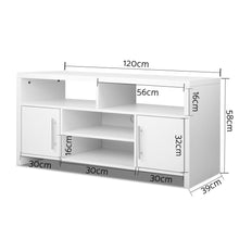 Load image into Gallery viewer, Ashley Rose Entertainment Unit with Cabinets - White - Ashley Rose