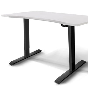 Ashley Rose Roskos I Electric Motorised Height Adjustable Standing Desk 140cm Sit Stand Curved Table - Ashley Rose