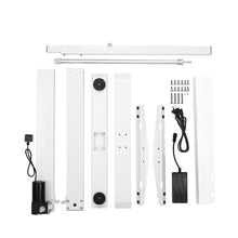 Load image into Gallery viewer, Electric Motorised Height Adjustable Standing Desk - White Frame with 140cm Black Top - Ashley Rose