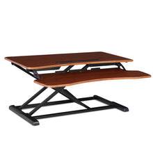 Load image into Gallery viewer, Ashley Rose Height Adjustable Standing Desk Office Sit Stand Riser Walnut - Ashley Rose