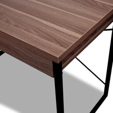 Load image into Gallery viewer, Ashley Rose Metal Desk with Drawer - Walnut - Ashley Rose