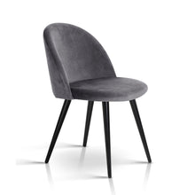 Load image into Gallery viewer, Ashley Rose Velvet Modern Dining Chair - Dark Grey - Ashley Rose
