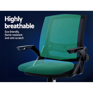 Ashley Rose Office Chair Veer Drafting Stool Mesh Chairs Flip Up Armrest Black - Ashley Rose