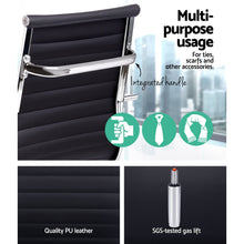 Load image into Gallery viewer, Eames Replica Office Chair Executive High Back Seating PU Leather Black - Ashley Rose